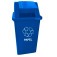 Cesto coletor de lixo 60L com tampa com adesivo - CC61AZ