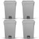 Cesto coletor de lixo 15L com pedal 4 pe�as - MVCP15