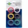Kit com 6 fitas isolantes 5 m x 19 mm coloridas - 8387