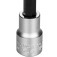 Soquete longo com ponta hexalobular T40 encaixe de 1/2