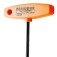 Chave allen abaulada cabo T 8 x 200 mm a�o cromo van�dio