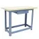 Bancada desmontável tampo compensado pinus 1100 x 600 x 40 mm c/ 1gaveta - NB-1