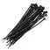 Abraçadeira de nylon preta 3,6 mm x 20 cm com 100 peças