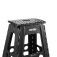 Banqueta plástica dobrável altura 450mm preta Banqueta plástica dobrável altura 450mm preta