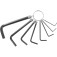 Jogo de chave allen com argola 1,5 a 8 mm com 8 pe�as