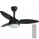 Ventilador de teto 3 pás dupla face com controle remoto - Elluz Inverter  110V/220V