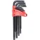 Jogo de chave hexalobular longa T10 a T50 com 9 peças