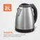 Chaleira elétrica 2 litros 1.200 watts Premium Inox - CE-06  110V