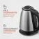 Chaleira elétrica 2 litros 1.200 watts Premium Inox - CE-06  110V