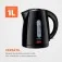 Chaleira elétrica 1 litro 1.200 watts Pratic Hot - CE-07  110V