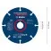 Disco de corte multi material em tungstênio 125 x 22,23 mm - Expert Carbide Multi Wheel