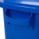 Kit com 4 lixeiras de 50L para coleta seletiva tampa transversal Kit com 4 lixeiras de 50L para coleta seletiva tampa transversal