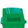 Cesto coletor de lixo 60L tampa basculante com adesivo - CC61VD  Cesto coletor de lixo 60L tampa basculante com adesivo - CC61VD