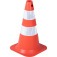 Cone de sinalizao com 50 cm flexvel 2 faixas