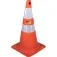 Cone de sinalização com 75 cm flexível 2 faixas