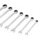 Jogo de chave combinada com catraca de 8 a 19 mm com 7 peças Jogo de chave combinada com catraca de 8 a 19 mm com 7 peças