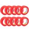Fita isolante vermelha 19 mm x 10 m com 10 peas