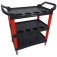 Carrinho para trabalhos automotivos 3 bandejas - detailers red & shine 
