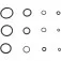 Jogo de anéis Oring com 419 peças