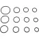Jogo de anéis Oring com 419 peças