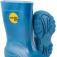Bota infantil de PVC azul com forro   Bota infantil de PVC azul com forro