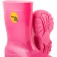 Bota infantil de PVC rosa com forro   Bota infantil de PVC rosa com forro