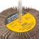 Roda de lixa 80 mm x 30 mm com haste gr�o 80