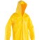 Capa de chuva em PVC com forro amarela Capa de chuva em PVC com forro amarela