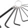 Jogo de chave allen com argola 1,5 a 8 mm com 8 peas
