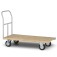Carro plataforma com 1 aba tampo em madeira 300 kg - TM-98          