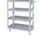 Estante em inox desmontável com 5 prateleiras 885 x 485 x 1630 mm