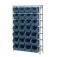 Estante metálica com 28 gavetas n° 7 azul - EF28/7A