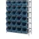Estante metálica com 28 gavetas n° 7 azul - EF28/7A