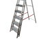 Escada de alumnio com 7 degraus duplos residencial - EMD007