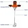 Misturador elétrico para argamassa e tintas 1200W velocidade variável - STIR1200  220V