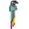 Jogo de chave allen abaulada longa 1,5 a 10 mm colorida 9 peas - ST09101CHBSJ