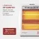 Aquecedor de ambientes 900W 2 em 1 quartzo Confort III - A-16  220V