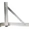 Mesa de alumínio dobrável com tampão de mdf 90 x 60 x 40/68,5cm - 07679