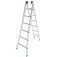 Escada de alum�nio extens�vel 1,90 x 3,09 m 2 x 6 degraus 3 em 1