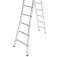Escada de alumínio extensível 2,46 x 4,21 m 2 x 8 degraus 3 em 1
