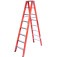 Escada tesoura dupla em fibra de vidro 8 degraus 2,40 m - ESC08240