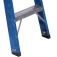 Escada de fibra de vidro 5 degraus + patamar 1,80 m americano simples