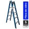 Escada tesoura dupla em fibra de vidro 5 degraus 1,5 m - Premium