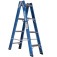 Escada tesoura dupla em fibra de vidro 4 degraus 1,2 m - Premium Escada tesoura dupla em fibra de vidro 4 degraus 1,2 m - Premium