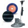 Enceradeira industrial 3/4 hp 510 mm com escova nylon e suporte de disco - CL510 PLUS