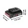 Carregador de baterias 18 Volts + 2 baterias lítio 18V 2.0Ah - STARTER KIT  110V/220V