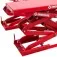 Elevador automotivo hidráulico pantográfico 3,5 T de embutir trifásico vermelho - SL-3500