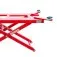 Elevador automotivo hidráulico pantográfico móvel 3T monofásico vermelho - EPM-3000  220V