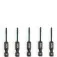 Jogo de bits de impacto hexalobular T10 x 50 mm encaixe 1/4
