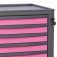 Carrinho para ferramentas com 7 gavetas Full Rosa - RSC24/7 Carrinho para ferramentas com 7 gavetas Full Rosa - RSC24/7